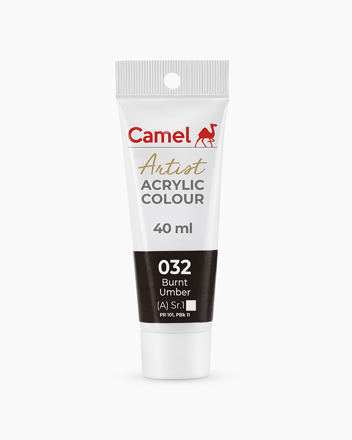 Camel Artist Acrylic Colours Burnt Umber